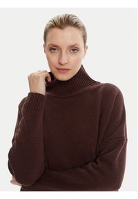 Weekend Max Mara Golf Borgia 2525366112 Brązowy Relaxed Fit. Typ kołnierza: golf. Kolor: brązowy. Materiał: wełna #3