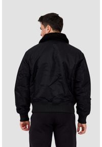 Calvin Klein - CALVIN KLEIN Czarna męska bomberka, Rozmiar XXL. Kolor: czarny. Materiał: materiał, futro. Styl: elegancki