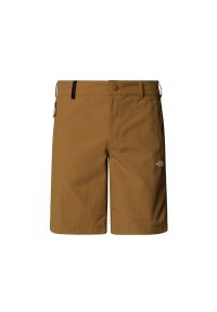 Spodenki męskie The North Face Tanken 0A2S851731 - brązowe. Kolor: brązowy. Materiał: materiał, nylon. Wzór: aplikacja. Sezon: lato