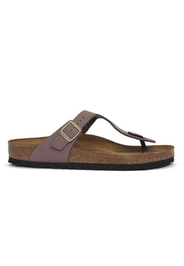 Japonki damskie Birkenstock Gizeh. Kolor: fioletowy. Materiał: skóra