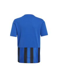 Adidas - Koszulka dziecięca adidas Striped 21. Kolor: czarny, niebieski, wielokolorowy. Sport: piłka nożna
