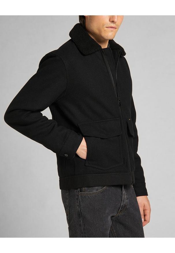 Lee - LEE WOOL JACKET BLACK L86PCS01 112140954