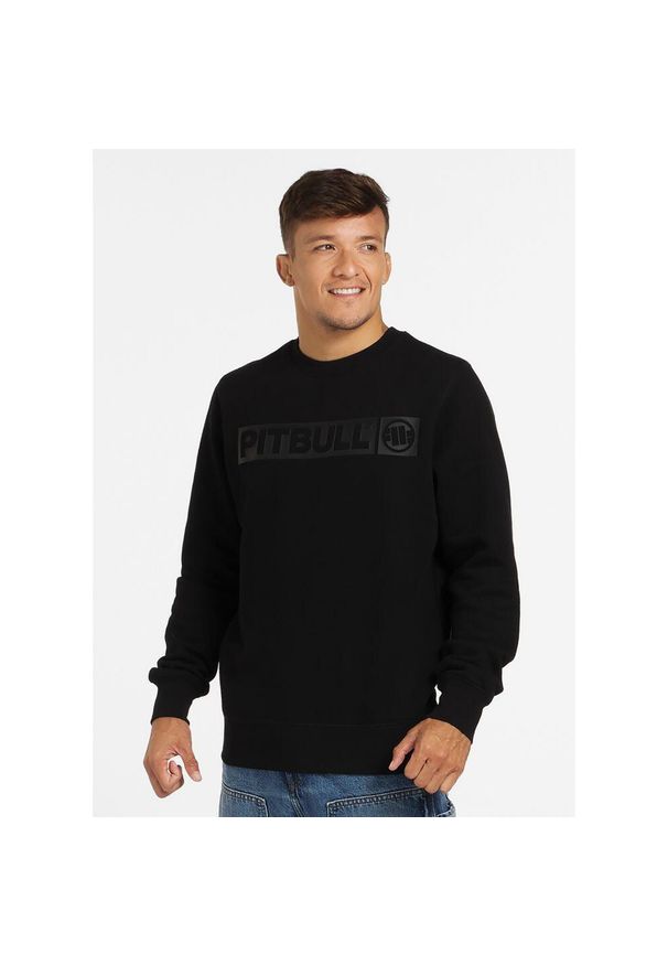 PITBULL - Bluza męska Pitbull Hilltop Black. Kolor: czarny. Sport: fitness