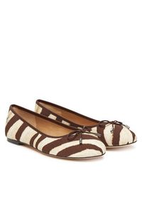 Lauren Ralph Lauren - LAUREN RALPH LAUREN Baleriny Jayna 802974360001 Brązowy. Kolor: brązowy. Materiał: materiał #3