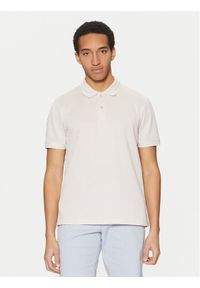 Calvin Klein Polo K10K114475 Beżowy Regular Fit. Typ kołnierza: polo. Kolor: beżowy. Materiał: bawełna