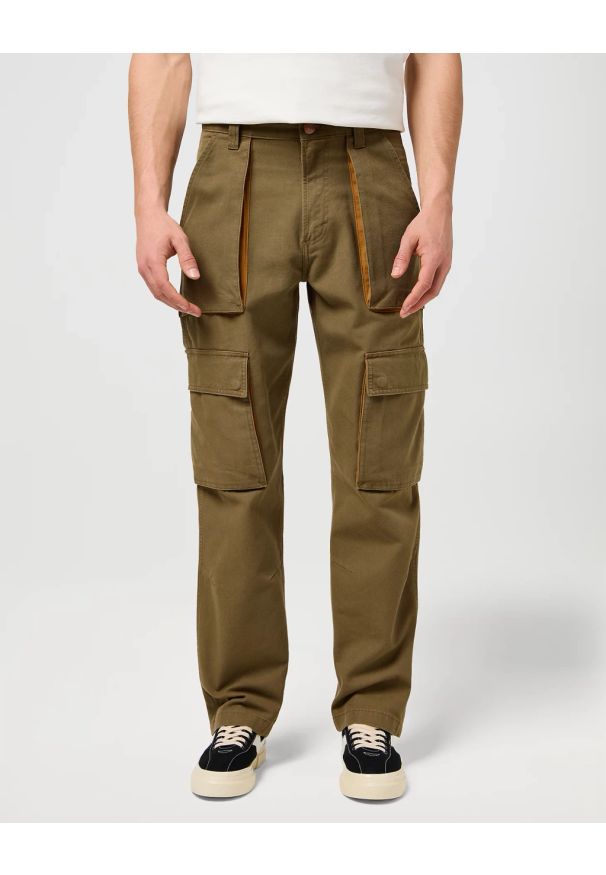 Wrangler - MESKIE SPODNIE WRANGLER CJ REL CARGO PANT BEECH 112370984