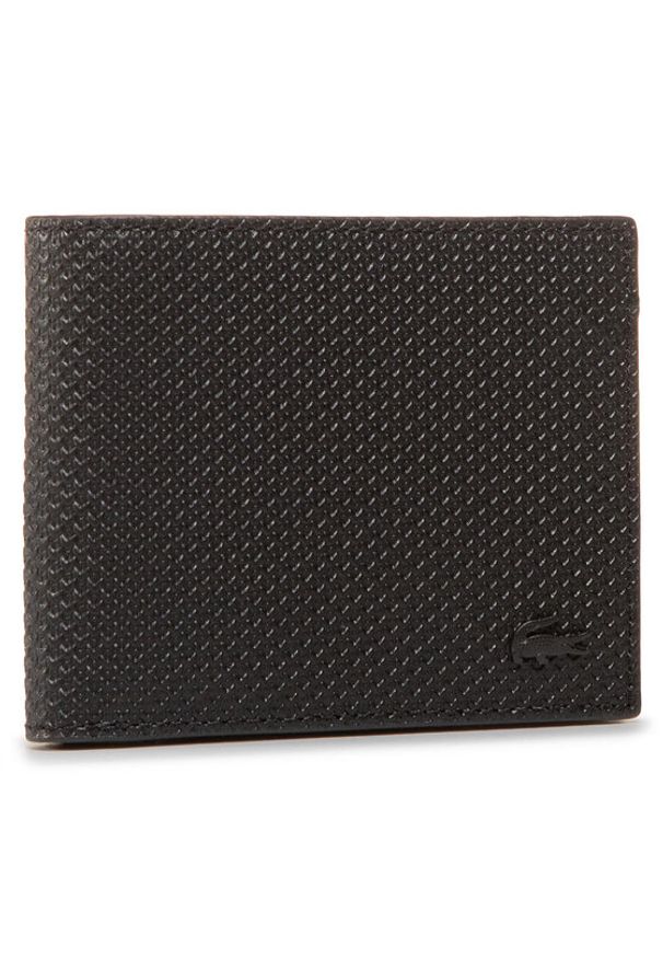 Lacoste Duży Portfel Męski Sm Billfold & Id Slot NH2824CE Czarny. Kolor: czarny. Materiał: skóra