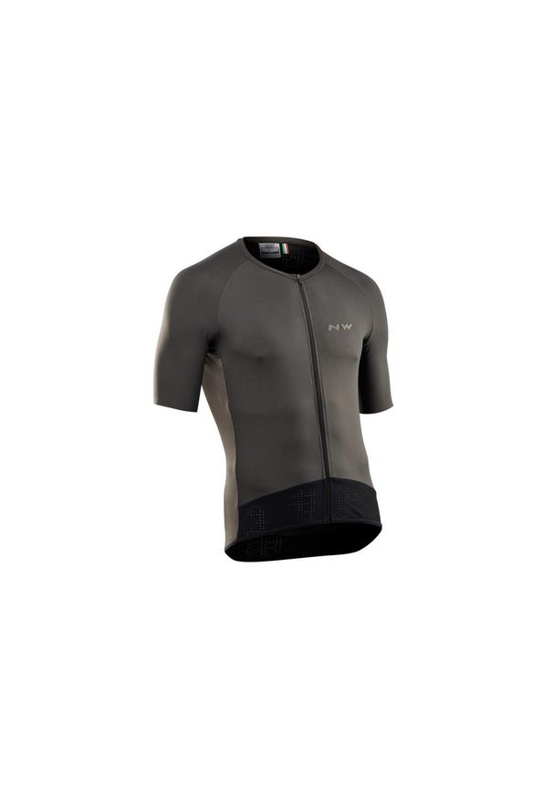 Koszulka rowerowa męskie NORTHWAVE ESSENCE JERSEY SHORT SLEEVE. Kolor: szary. Materiał: jersey