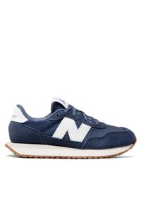 New Balance Sneakersy GS237PD Granatowy. Kolor: niebieski. Materiał: materiał