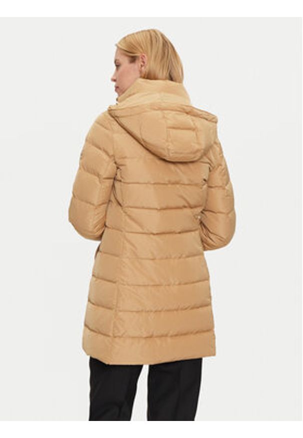TOMMY HILFIGER - Tommy Hilfiger Kurtka puchowa Heritage WW0WW43234 Beżowy Regular Fit. Kolor: beżowy. Materiał: syntetyk