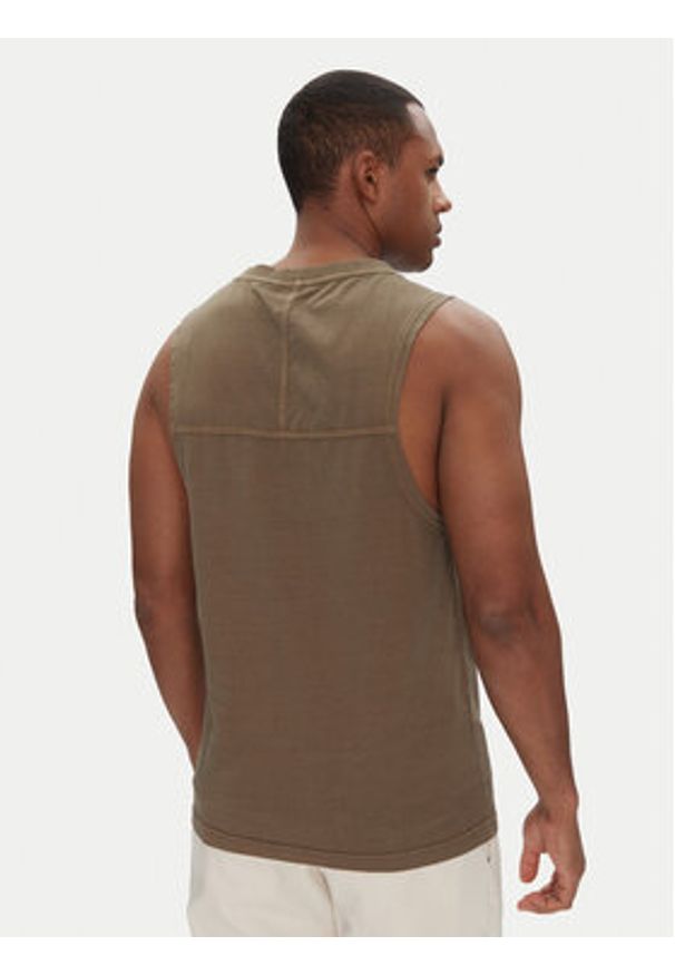 BOSS Tank top 50536739 Khaki Regular Fit. Kolor: brązowy. Materiał: bawełna