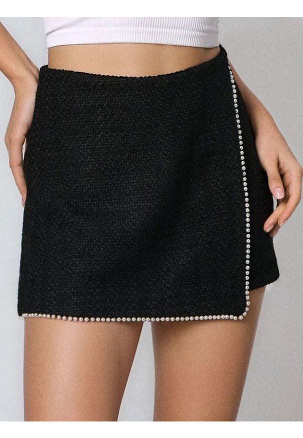 Sinsay - Spódnico-spodenki - czarny. Kolor: czarny