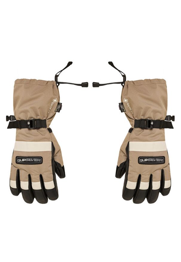 Quiksilver Rękawice narciarskie Highline Gore-Tex EQYHN03203 Beżowy. Kolor: beżowy. Materiał: skóra. Technologia: Gore-Tex. Sport: narciarstwo