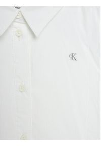 Calvin Klein Jeans Sukienka koszulowa IG0IG02477 Biały Regular Fit. Kolor: biały. Materiał: bawełna. Typ sukienki: koszulowe #3