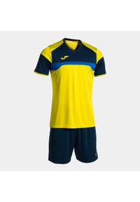 Unisex Sportowy Zestaw Joma Danubio III Żółty/Niebieski 4XS. Kolor: niebieski, żółty, wielokolorowy. Materiał: poliester. Sport: piłka nożna
