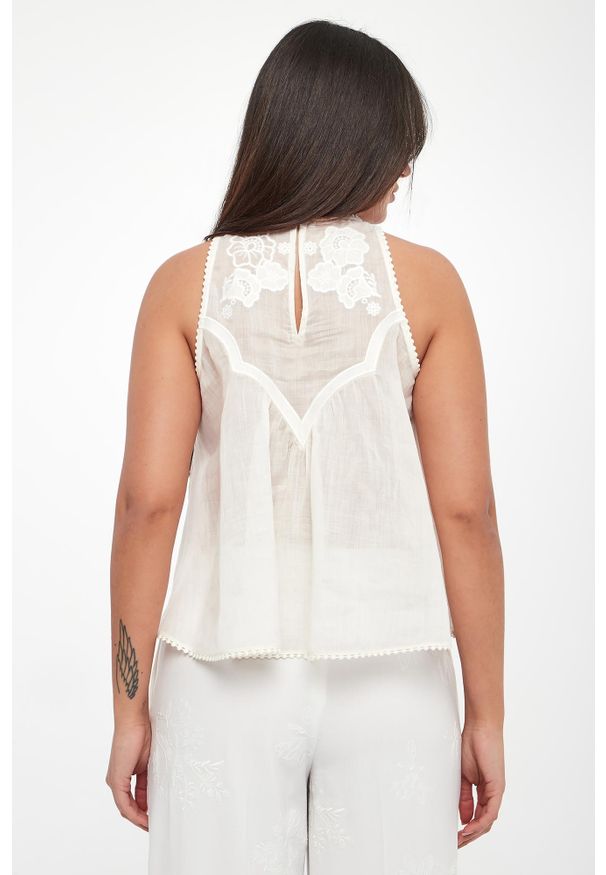 Twinset Milano - Top damski z haftem TWINSET. Wzór: haft