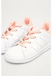 adidas Originals - Buty dziecięce Stan Smith El I. Nosek buta: okrągły. Zapięcie: sznurówki. Kolor: biały. Materiał: syntetyk, materiał, skóra ekologiczna, guma. Szerokość cholewki: normalna. Model: Adidas Stan Smith #3