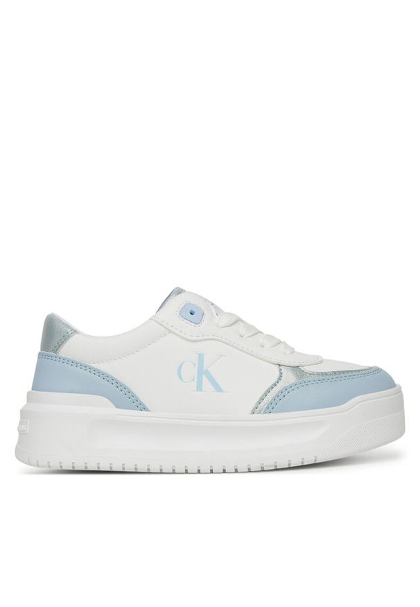 Sneakersy Calvin Klein Jeans. Kolor: biały