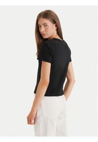 Calvin Klein Jeans T-Shirt Seasonal LV047F808G Czarny Slim Fit. Kolor: czarny. Materiał: bawełna #5