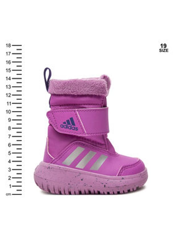 Adidas - adidas Śniegowce Winterplay I IE8672 Fioletowy. Kolor: fioletowy. Materiał: materiał