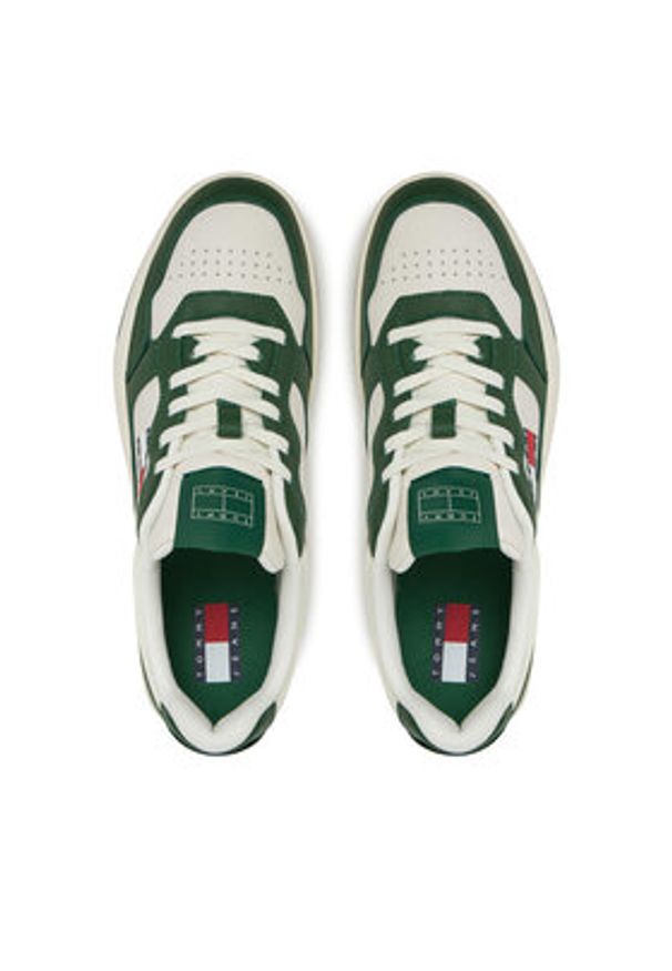 Tommy Jeans Sneakersy (New) Tjm Cupsole Leather Ess EM0EM01443 Biały. Kolor: biały. Materiał: skóra