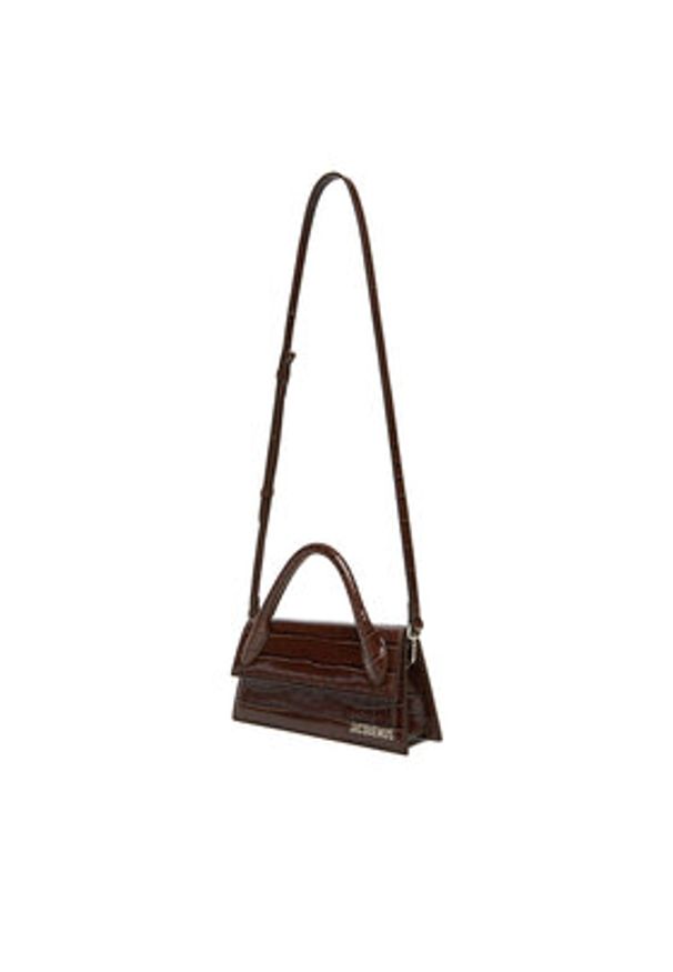 JACQUEMUS Torebka Le Chiquito Long 25E213BA004-4301 Brązowy. Kolor: brązowy. Materiał: lakierowane, skórzane