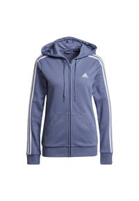 Adidas - Bluza damska adidas Essentials French. Kolor: biały, fioletowy, wielokolorowy