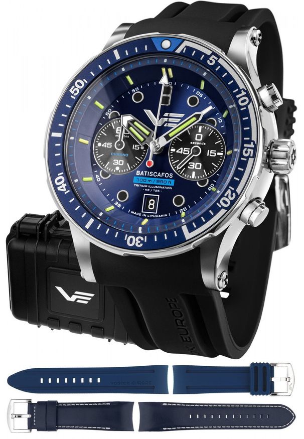 Zegarek Vostok Europe Zegarek męski Vostok Europe 6S21-511A772SB czarny. Kolor: czarny