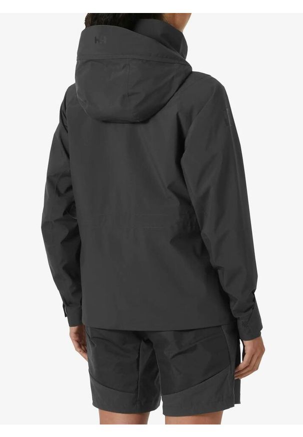Kurtka przeciwdeszczowa damska Helly Hansen W HP Racing Hooded Jacket. Kolor: czarny