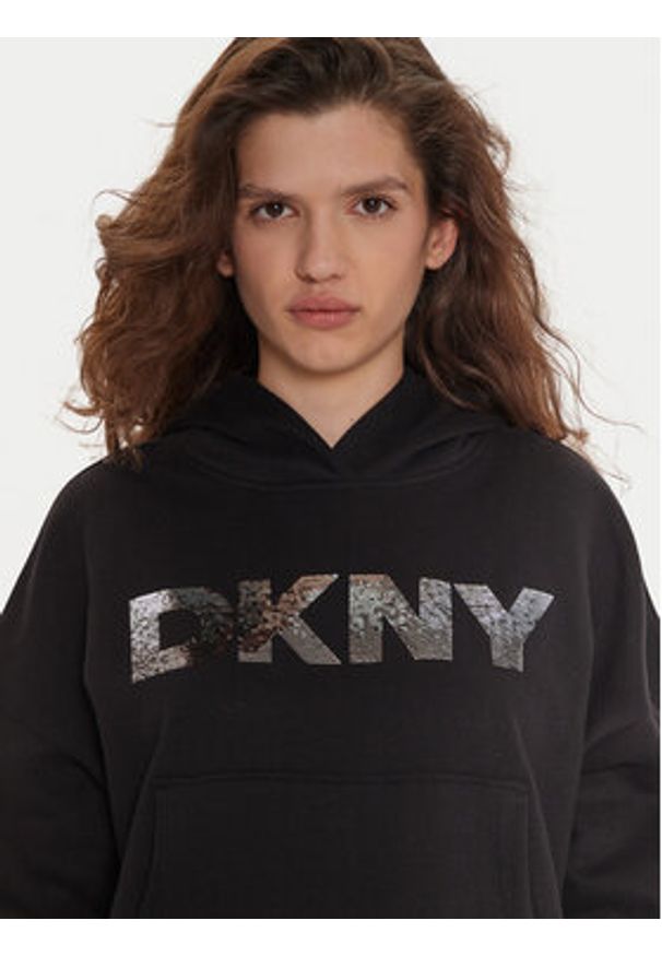 DKNY Bluza DP4T1031 Czarny Regular Fit. Kolor: czarny. Materiał: syntetyk
