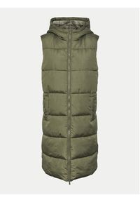 Pieces Bezrękawnik Bee 17117414 Khaki Regular Fit. Kolor: brązowy. Materiał: syntetyk. Długość rękawa: bez rękawów #6