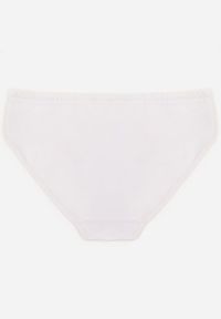 Renee - Białe Majtki Figi z Bawełny z Napisem Love Adririn. Kolor: biały. Materiał: bawełna. Wzór: napisy #2