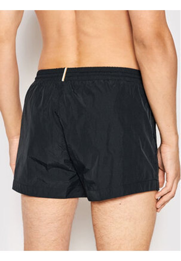 BOSS - Boss Szorty kąpielowe Mooneye 50469280 Czarny Regular Fit. Kolor: czarny. Materiał: syntetyk