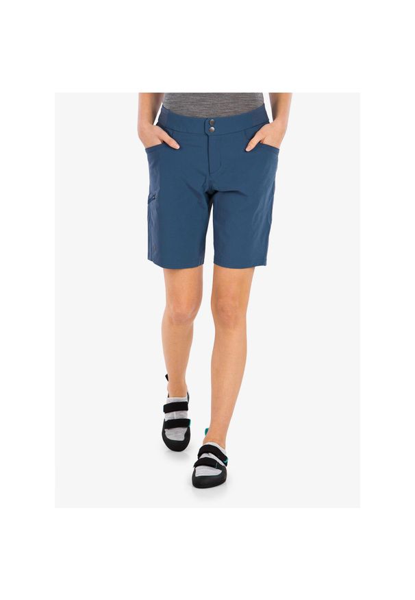 Spodenki wspinaczkowe damskie Black Diamond Valley Shorts. Kolor: niebieski