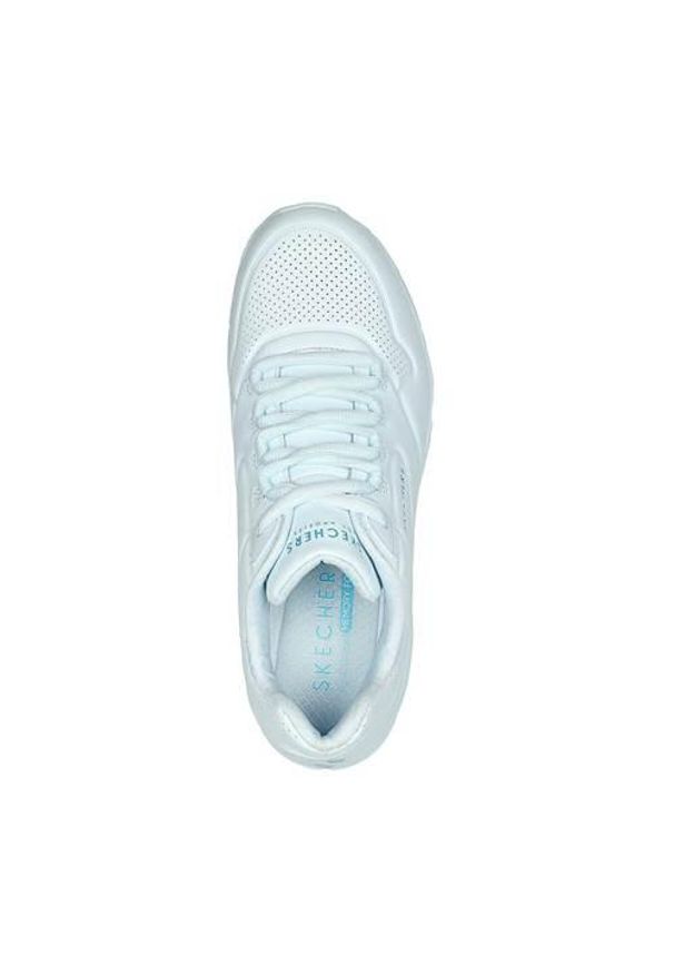 skechers - Buty do chodzenia damskie Skechers Uno 2 Pastel Players. Kolor: niebieski. Materiał: syntetyk, materiał. Szerokość cholewki: normalna. Sport: turystyka piesza