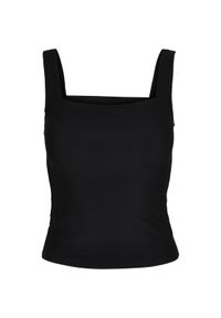 Damski tank top Urban Classics ladies squard neckline rib(GT). Kolor: czarny #1
