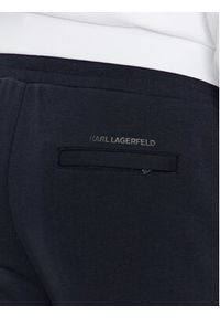 Karl Lagerfeld - KARL LAGERFELD Szorty sportowe 705897 500900 Granatowy Regular Fit. Kolor: niebieski. Materiał: bawełna. Styl: sportowy