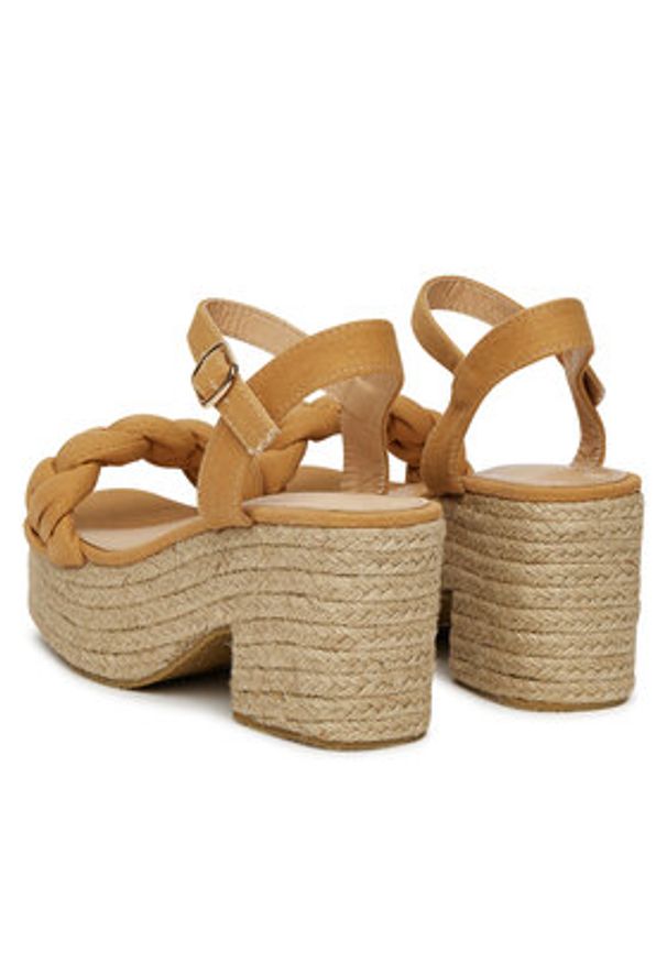 DeeZee Espadryle XFV20019-09 Beżowy. Kolor: beżowy. Materiał: materiał
