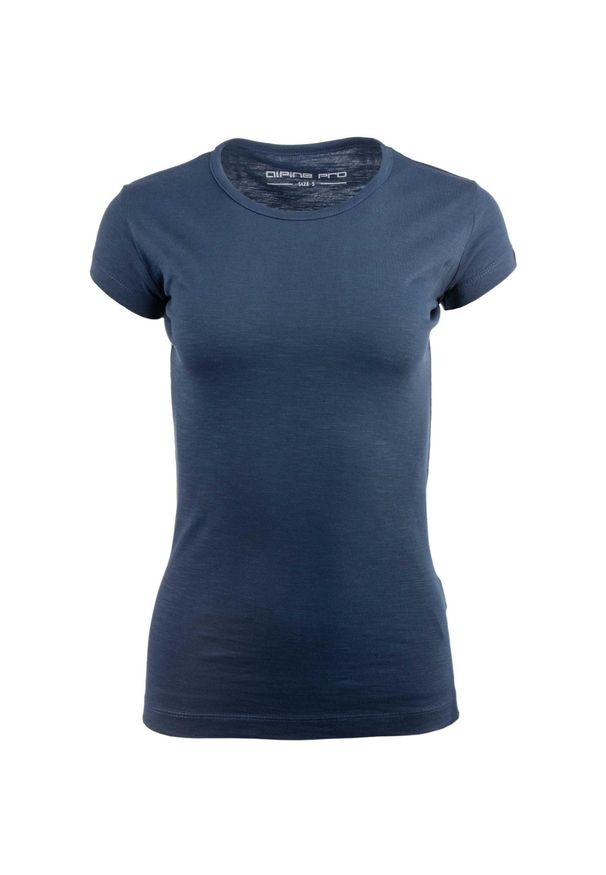 ALPINE PRO - Koszulka damska Alpine Pro Eskka L - Oddychająca i lekka. Typ kołnierza: polo. Kolor: zielony. Materiał: bawełna. Styl: wakacyjny