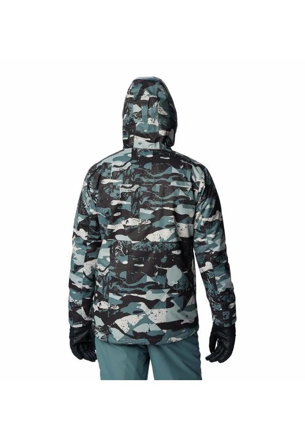 columbia - Kurtka Zimowa Narciarska Męska Columbia Timberturner II Jacket. Kolor: zielony, wielokolorowy, szary. Sezon: zima. Sport: narciarstwo