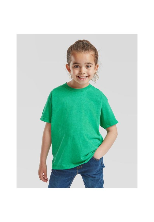 FRUIT OF THE LOOM - Koszulka Dziecięca Valueweight Plain T-shirt. Kolor: różowy. Sport: turystyka piesza