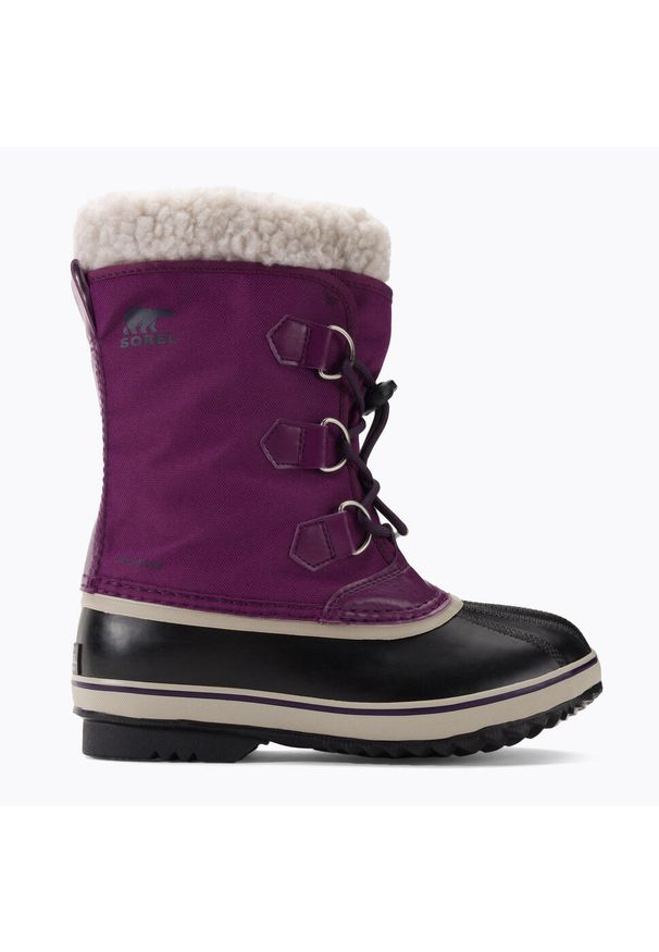 sorel - Śniegowce juniorskie Sorel Yoot Pac Nylon Wp. Kolor: fioletowy. Materiał: nylon. Sezon: zima