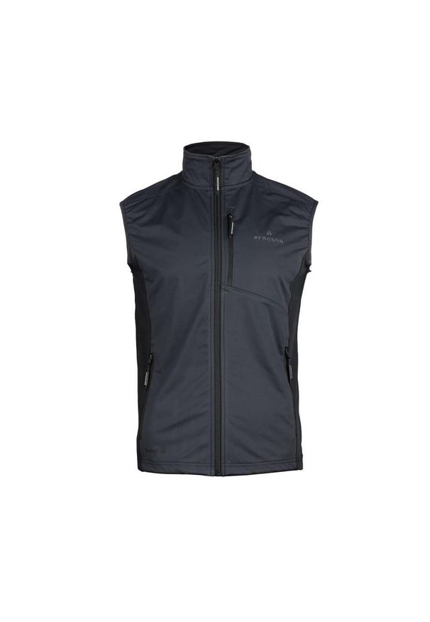 Bergson - Kamizelka softshell męska Rapid. Kolor: szary. Materiał: softshell