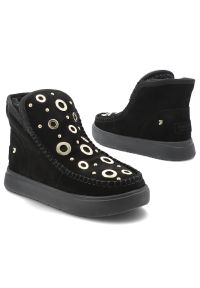 Hot Potatoes by Gioseppo - Czarne Śniegowce Gioseppo Ocieplane Obuwie Damskie. Kolor: czarny. Materiał: welur. Wzór: aplikacja. Sezon: zima #6