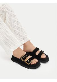 Badura Klapki EO-ALIVIA-LT2525-1 Czarny. Kolor: czarny. Materiał: skóra, zamsz #9