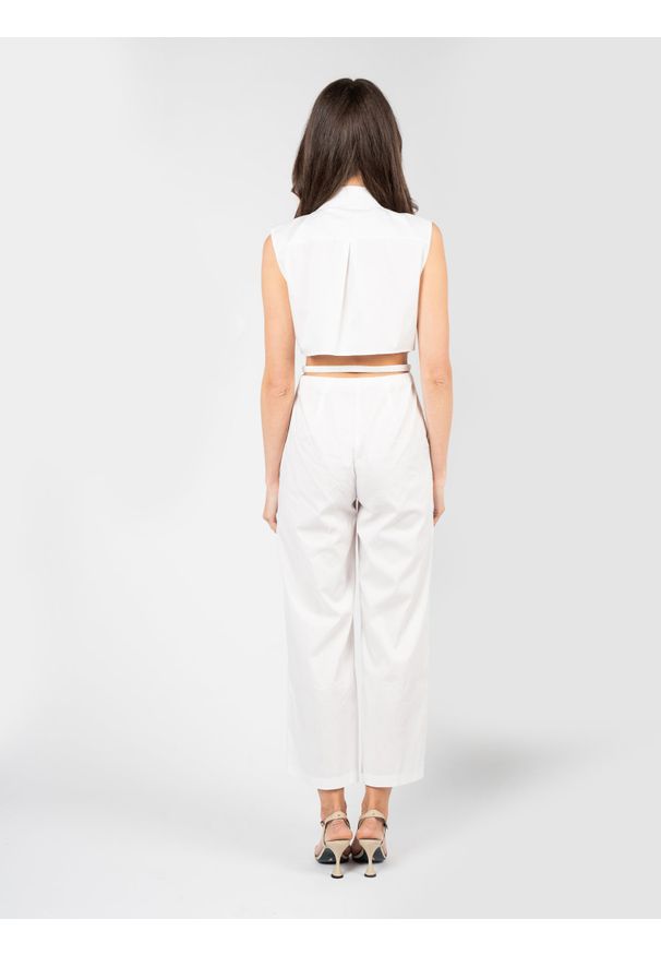 Patrizia Pepe Kombinezon | 2T0026/A23 | Kobieta | Biały. Kolor: biały. Materiał: bawełna, poliamid. Styl: klasyczny, elegancki