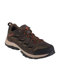 columbia - Buty trekkingowe męskie Columbia Crestwood. Zapięcie: sznurówki. Kolor: wielokolorowy, brązowy. Materiał: skóra. Szerokość cholewki: normalna