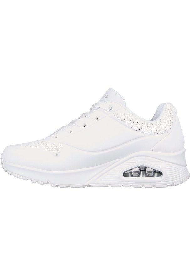 skechers - Buty Skechers Uno-Stand On Air, Kobiety. Kolor: biały. Materiał: poliester, materiał, syntetyk, guma