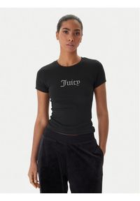 Juicy Couture T-Shirt Esme JCWCT225323 Czarny Slim Fit. Kolor: czarny #1