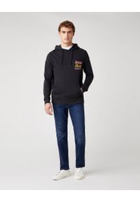 Wrangler - MĘSKA BLUZA WRANGLER HOODIE FADED BLACK W6E6IOXV6